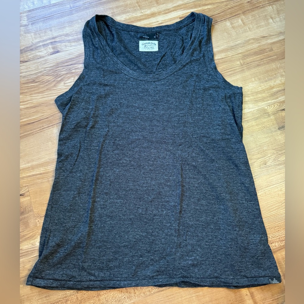 Prana Cozy Up Tank - Charcoal Heather